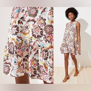 Loft Paisley Sun Dress - Size 0